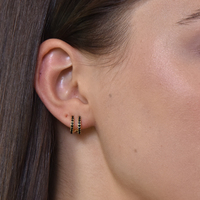 Sydney Dainty Twin Loop Earrings image