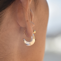 Leona Artsy Silver Bowl Earrings