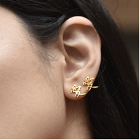 Chinese Love Earrings (24K Gold Filled) image