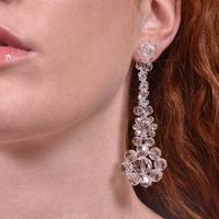 Isadora Beaded Floral Drop Earrings image