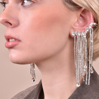 Bespoke Diamante Climber Earrings image