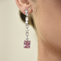 Annalee Crystal Drop Earrings (Rose Blush) image