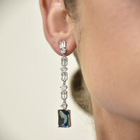 Annalee Crystal Drop Earrings (Aegean) image