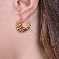 Gianna Curved Beads Earrings image