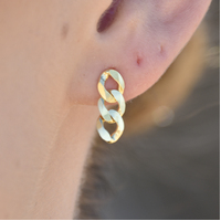 Lucie Modern Muse Dainty Chain Earrings image