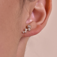 Alexi Dainty Silver Bubble Earrings image