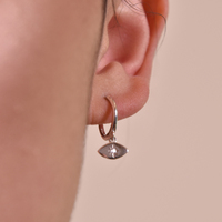 Mantra Dainty Starburst Drop Earrings