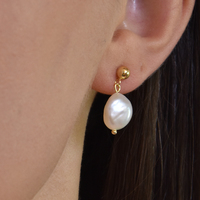 Myla Freshwater Pearl Drop Earrings image