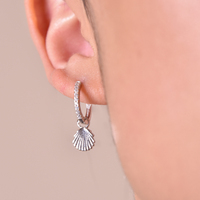 Brees Dainty Shell Drop Earrings