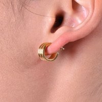 Esa Dainty C Hoop Earrings