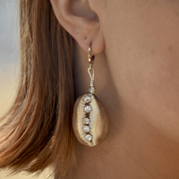 Willow Runway Shell Art Earrings image