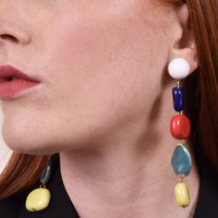 Claudette Color Drops Statement Earrings  image