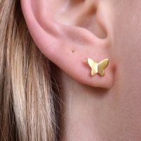Bindi Gold Filled Butterfly Stud Earrings image