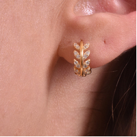 Karah Gold Vermeil Dainty Hoop Earrings image