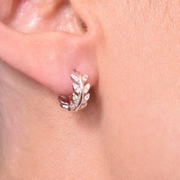 Ember Sterling Silver Dainty Hoop Earrings image