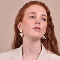 Mirele Artisan Pearl Drop Earrings (Imperfect) image