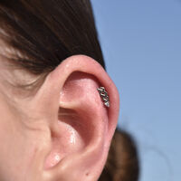 Aquarius Helix Screw Back Earring (Silver Single Piece) image