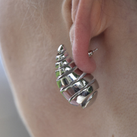 Odyssey Artsy Cocoon Earrings (Silver)