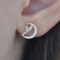 Little Angel Moon Dainy Stud Earrings image