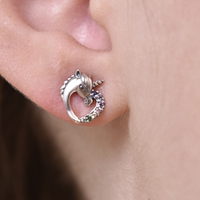 Little Unicorn Diamante Stud Earrings image
