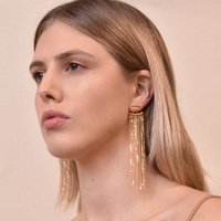 Lizette Luxury Golden Tassel Earrings  image