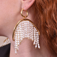 Laurissa Luxury Pearl Tassel Earrings image