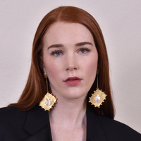 Florence Luxury 24K Gold Dangle Earrings image