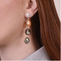 Clare Mismatching Tassel Drop Earrings image