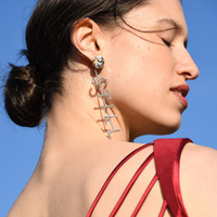 Never Still Crystal Diamante Earrings  image