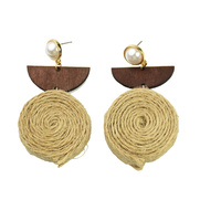 Mya Rolled Knit Ethical Earrings (for non-pierced ears)
