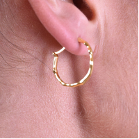Original Gold Vermeil Everyday Hoop Earrings image