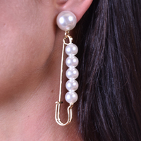 Lilou Pearl Pin Statement Earrings image