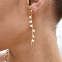 Andree Freshwater Pearl String Earrings image