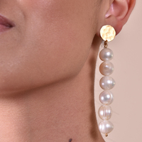 Celeste 24K Freshwater Pearl Drop Earrings  image