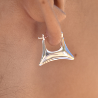 Carter Artsy Silver Bag Earrings image