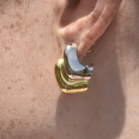 Draco Sculptural Puff Earrings (Gold Vermeil) image