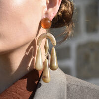 Soft Echo Resin Drop Earrings image