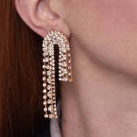 Aria Diamante Arch Earrings image