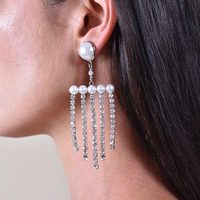 Livia Tassel Glamour Earrings (my ears are pierced)