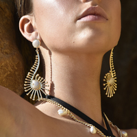 Beretta Artisan 24K Coastal Sculpture Earrings  image