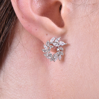 Baby Georgia May Crystal Diamante Earrings image