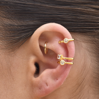 Vi Ear Contour Minimalist Cuff Earring (Single Piece) image