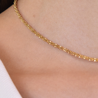 Issey 18K Gold Spine Chain Necklace