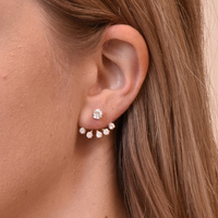 Benicia Rose Gold Stud Earrings image