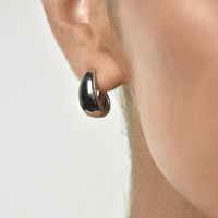 Elea Modern Teardrop Earrings (Silver) image