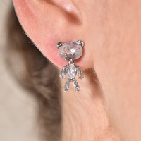 Ted Zirconia Dainty Teddy Earrings image