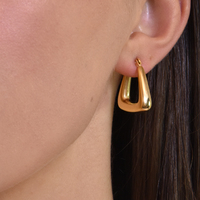 Porter Modern Gold Chic Huggie Earrings image