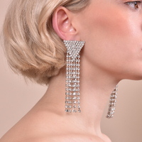 Marlin Crystal Diamante Tassel Earrings image
