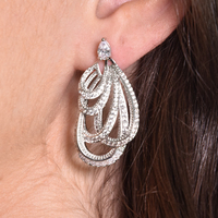 Alora Glamour Ready Zircon Loop Earrings image