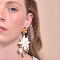 Blanche Exquisite Leather Coin Earrings (Limited Edition) image